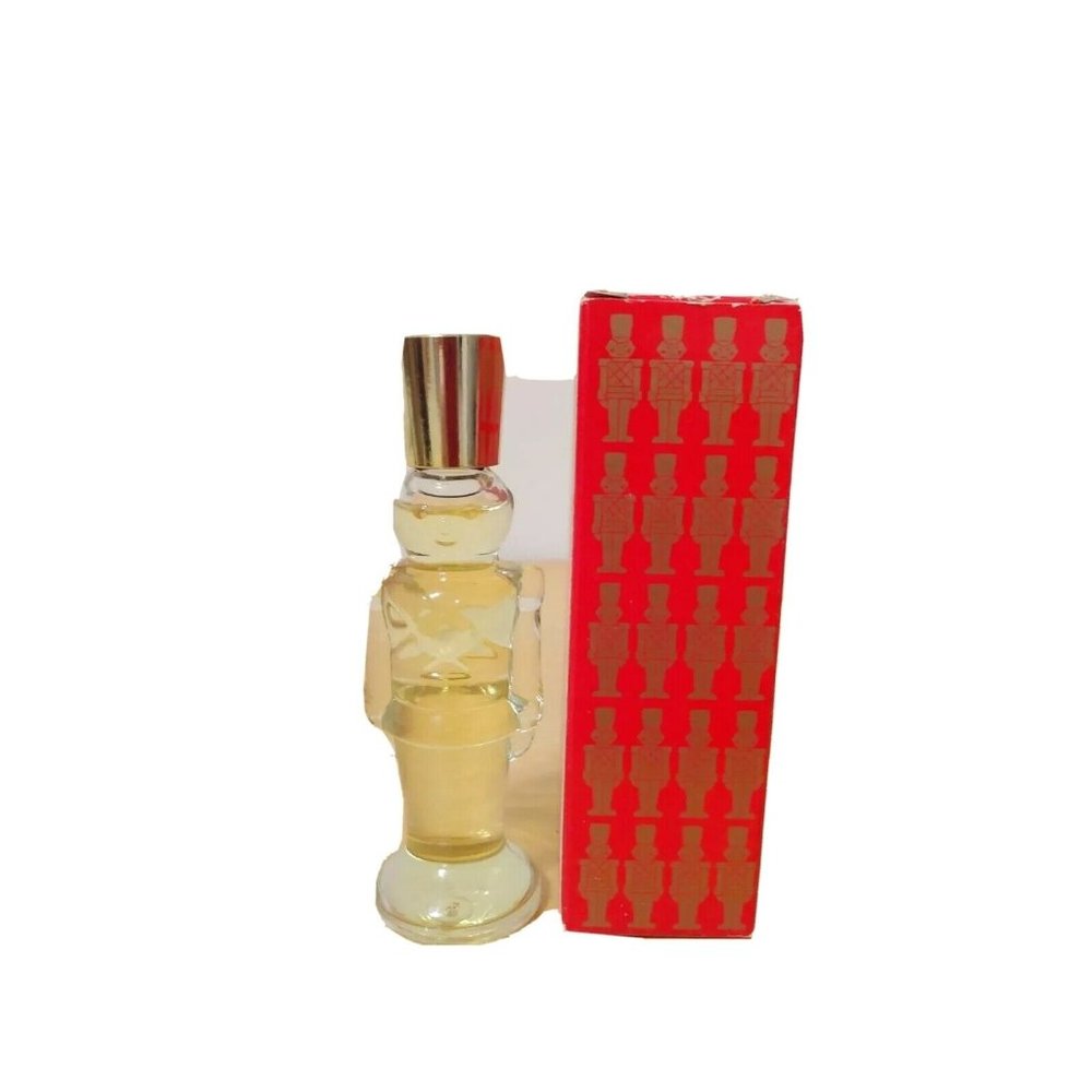 Vintage 1980 Avon Christmas Soldier Charisma Cologne .75 Fl. Oz. Red